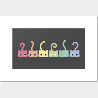 Rainbow Kittens Posters and Art